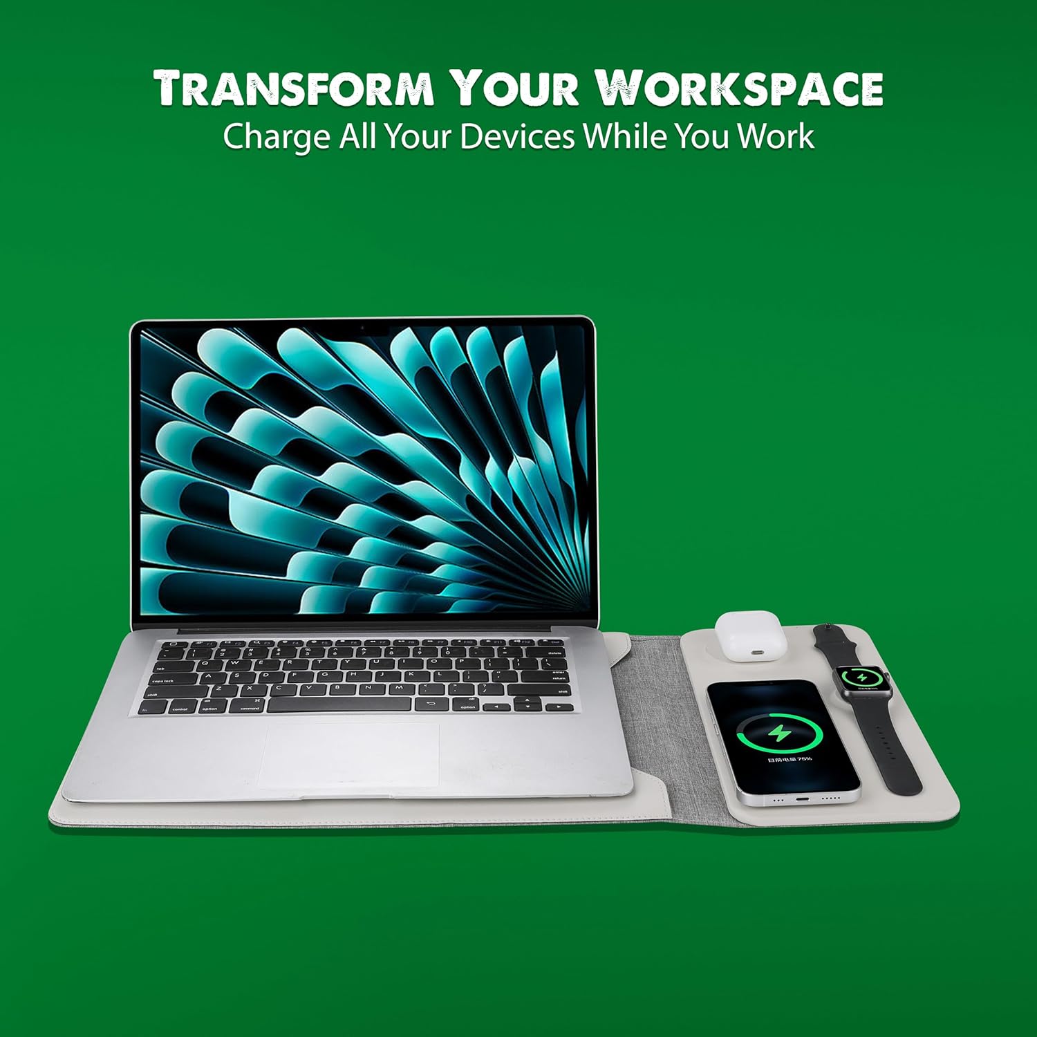 Lumelo Laptop Sleeve with Wireless Charging