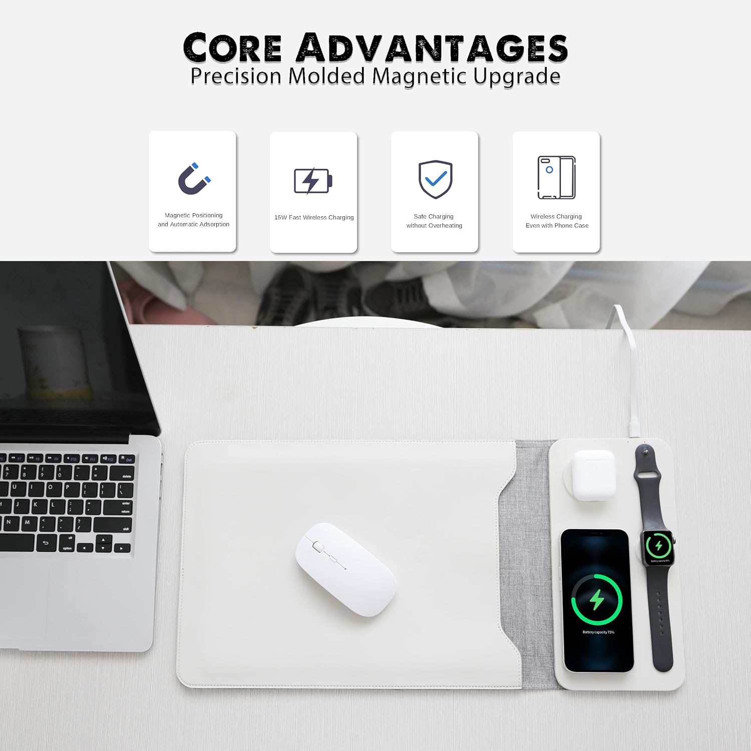 Lumelo Laptop Sleeve with Wireless Charging